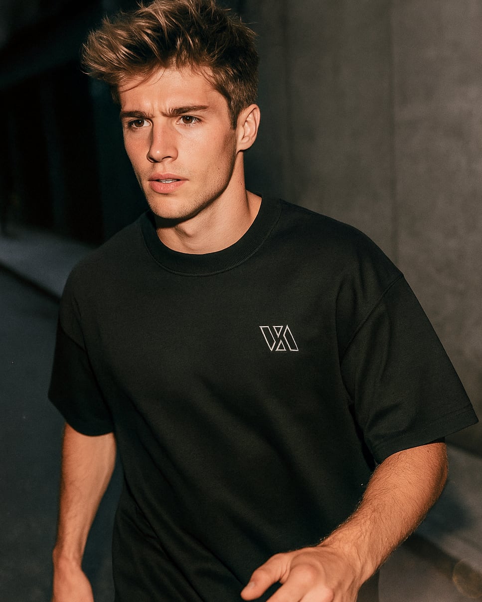 Camiseta Oversize "VA" de Algodón Orgánico Premium